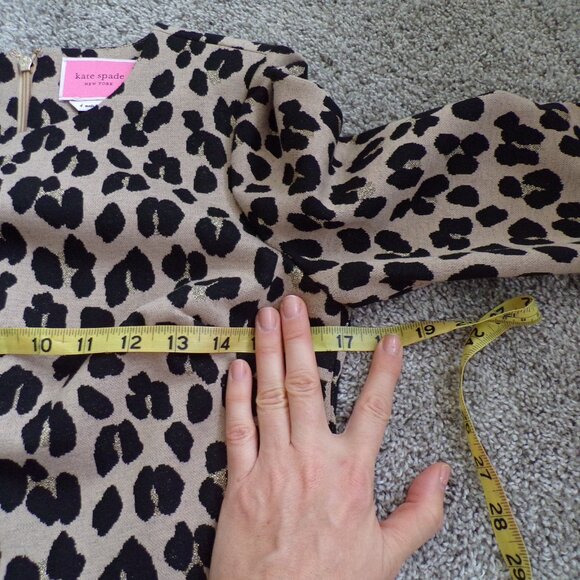 Kate Spade leopard print fit and flare feminine dress 4 - Picture 7 of 9